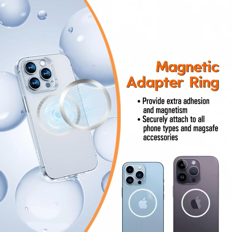 6-In-1 Magnetic Charging and Bluetooth Earphones Kit: Magsafe Battery Pack, Fast Charge, Magneticpower Bank, Wireless Charger, Type-C Tolightning Cable, Adapter & Audio Support,Compact & Portable